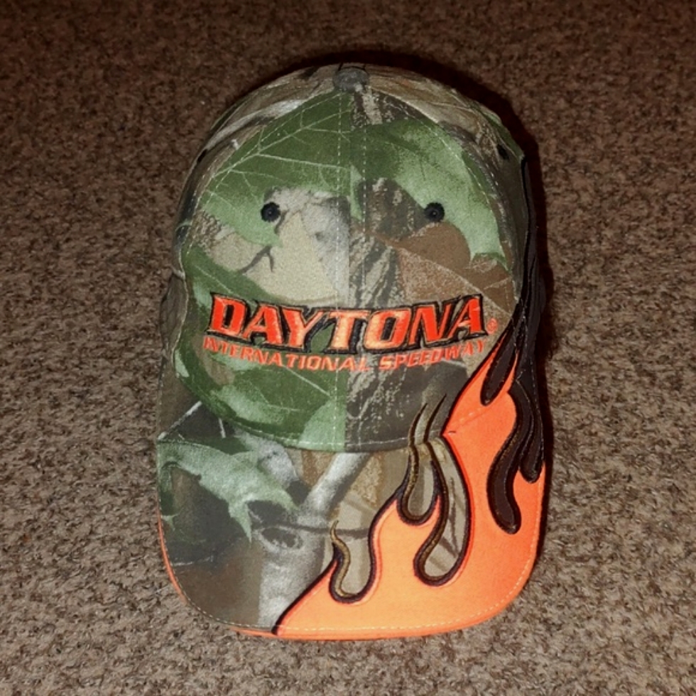 Daytona International Speedway Camo Hat Baseball Cap Adjustable Nascar
